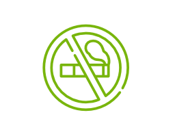 El parque es un espacio libre de humo. 