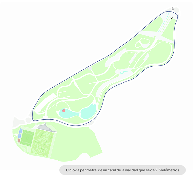Parque La Mexicana - Ciclovia