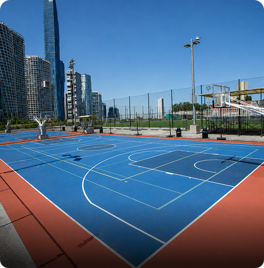 Multideporte: Basquetbol, Voleibol y Tenis